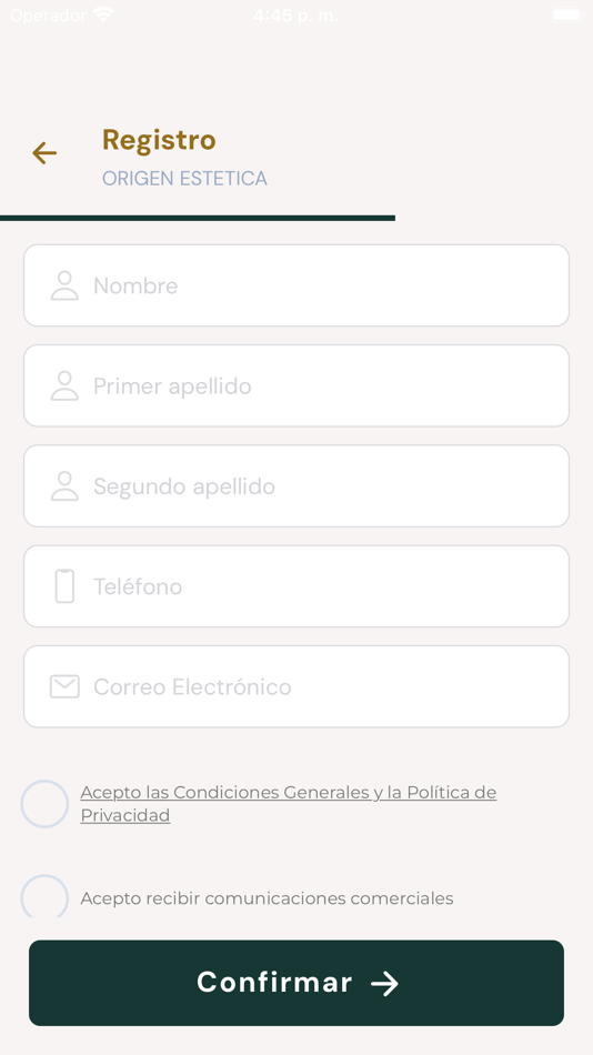 #5. ORIGEN ESTÉTICA (iOS) 由: MARIA DE LOS ANGELES HERNANDEZ GUTIERREZ
