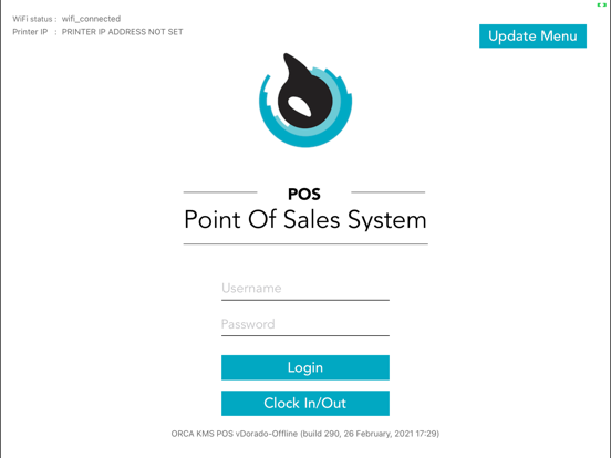 Orca POS app screenshot