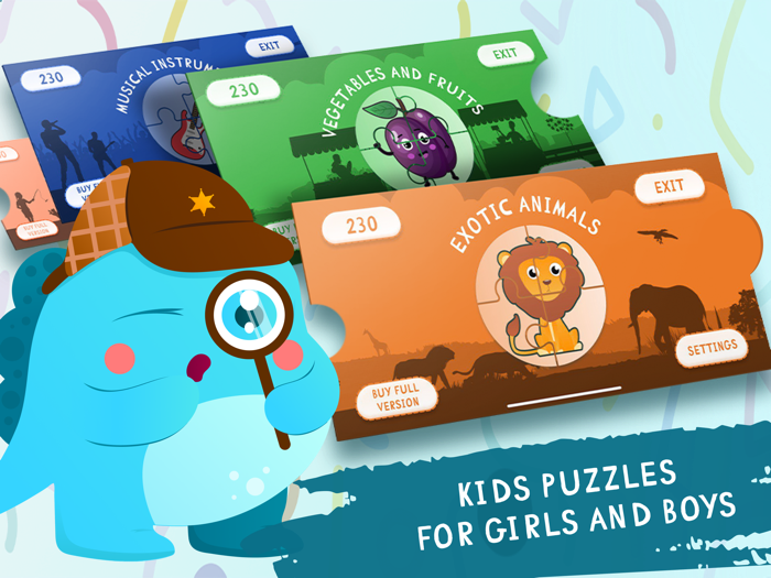 Puzzles for kids. Baby Games