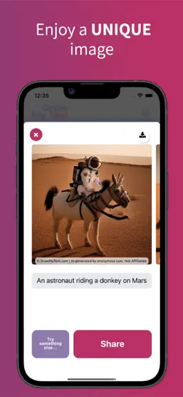 Game screenshot DrawMyText - AI Image Creator hack