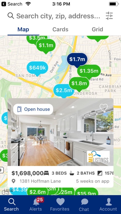 Silicon Valley Home Search Screenshot