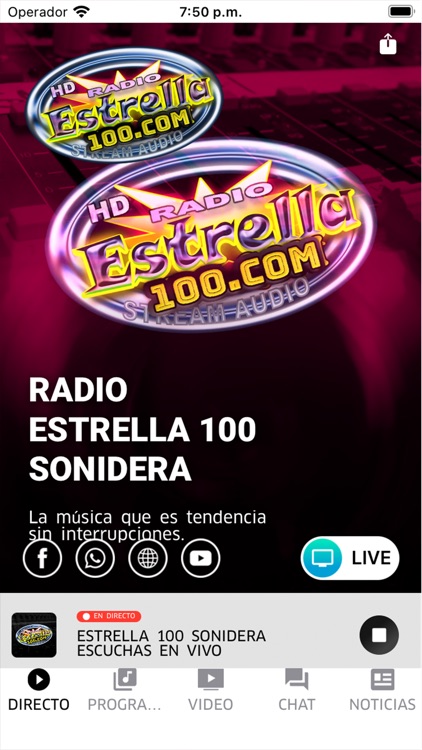 Estrella 100 Sonidera