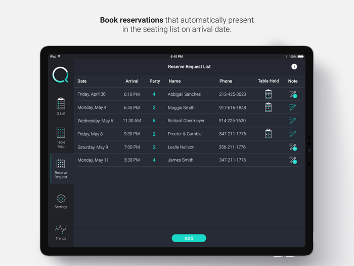 Q Host Restaurant App