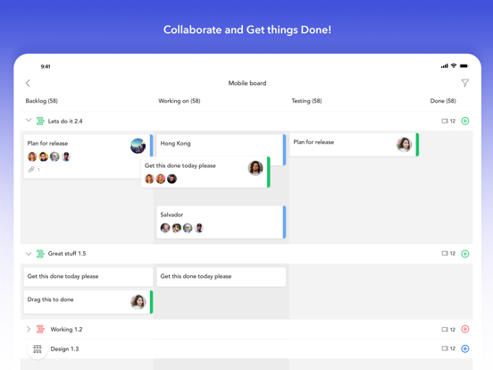 ProjectPlace iPad screenshot 2 - Business app