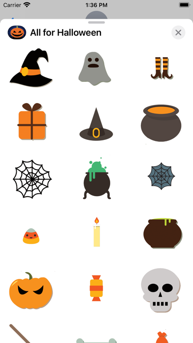 Halloween stuff stickers emoji Screenshot