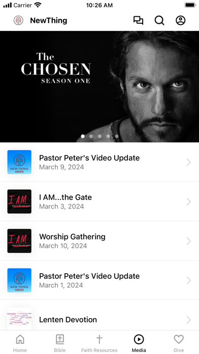 NewThing Lutheran Church Screenshot