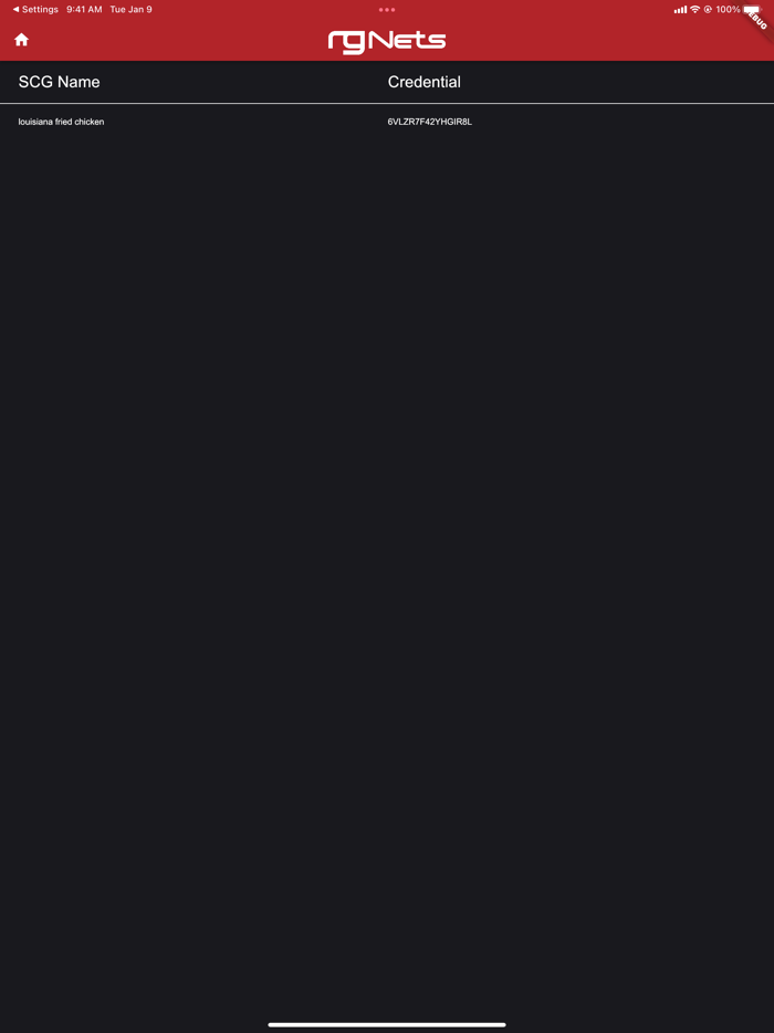 rXg Shared Credentials Manager