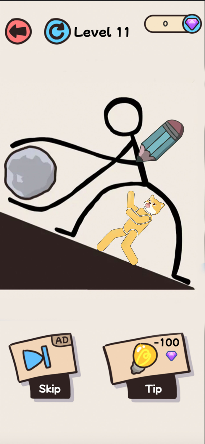 Protect the dog  draw to save