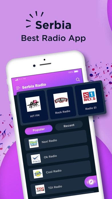 Live Serbia Radio Stations Screenshot