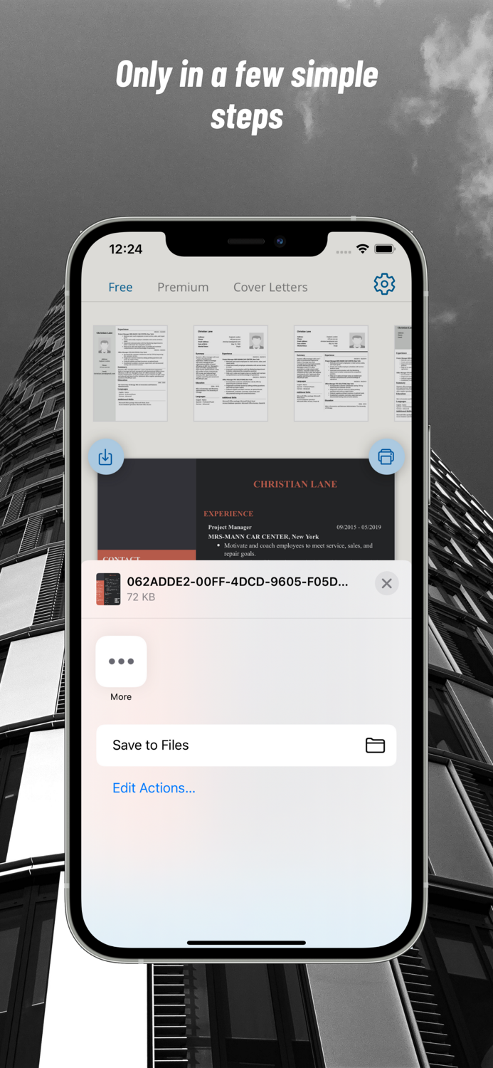 Simple CV CV Maker App