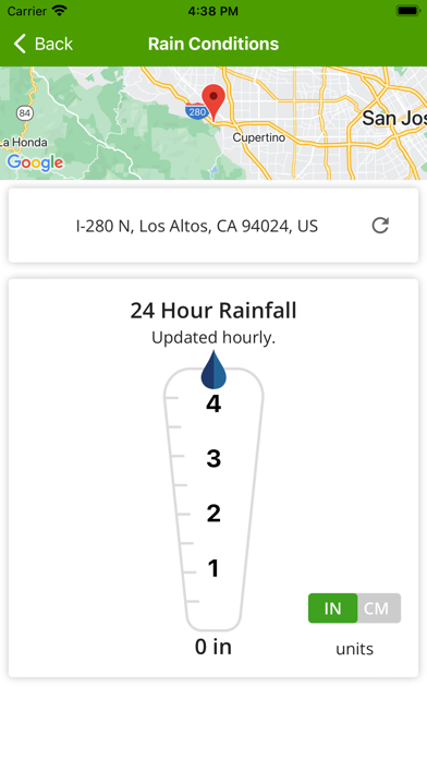 Nutrien Pocket Rain Gauge™ Screenshot