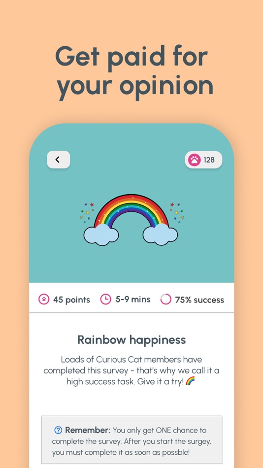 #4. Curious Cat: Paid Surveys (iOS) By: On Device Research