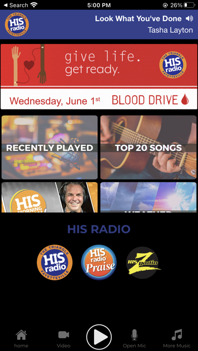 HIS Radio WRTP Raleigh Screenshot