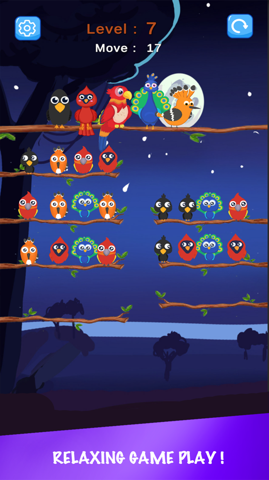 #2. Baby bird sort : color puzzle (iOS) Bởi: OMAR TIKDAM