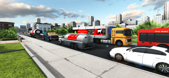 Milk Transporter Truck Sim