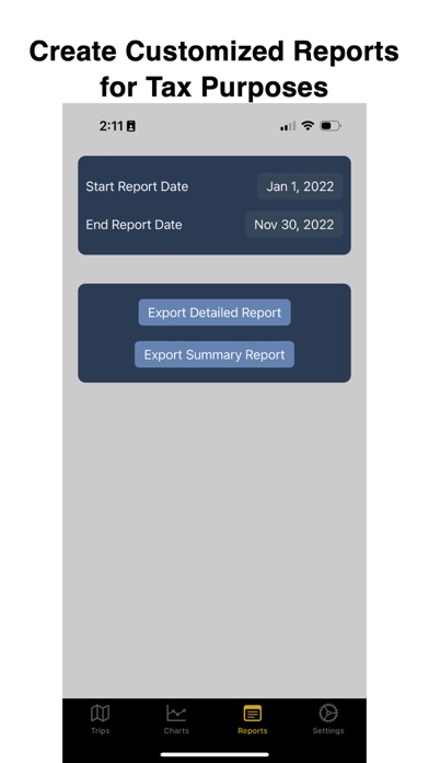 MileageRecorder Screenshot