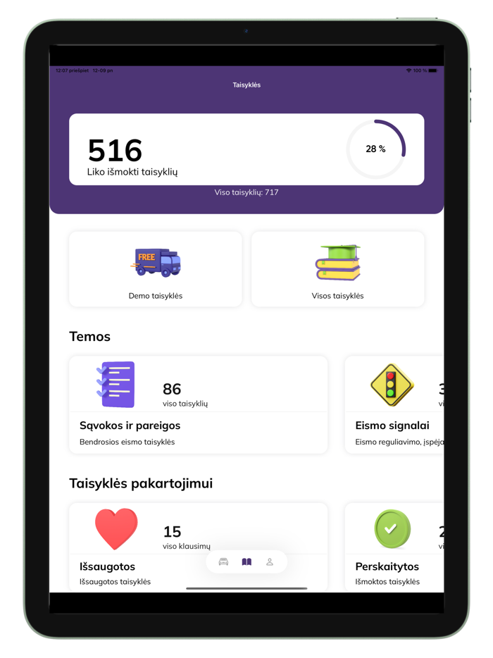 KET testai ir teorija