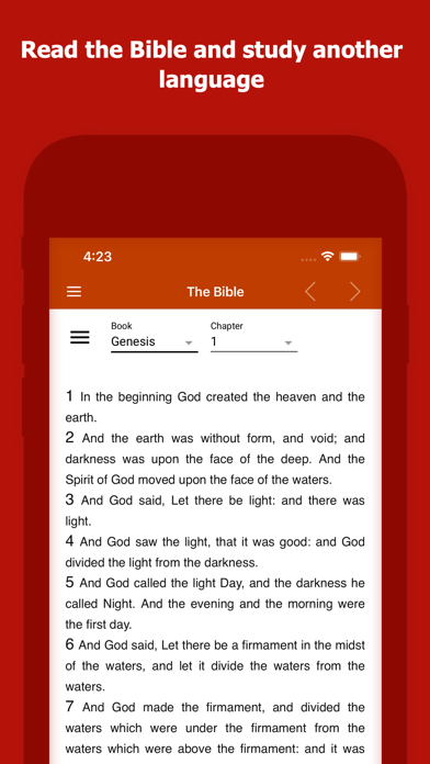 English Spanish Bible Screenshot