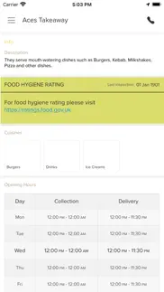 aces takeaway iphone screenshot 3