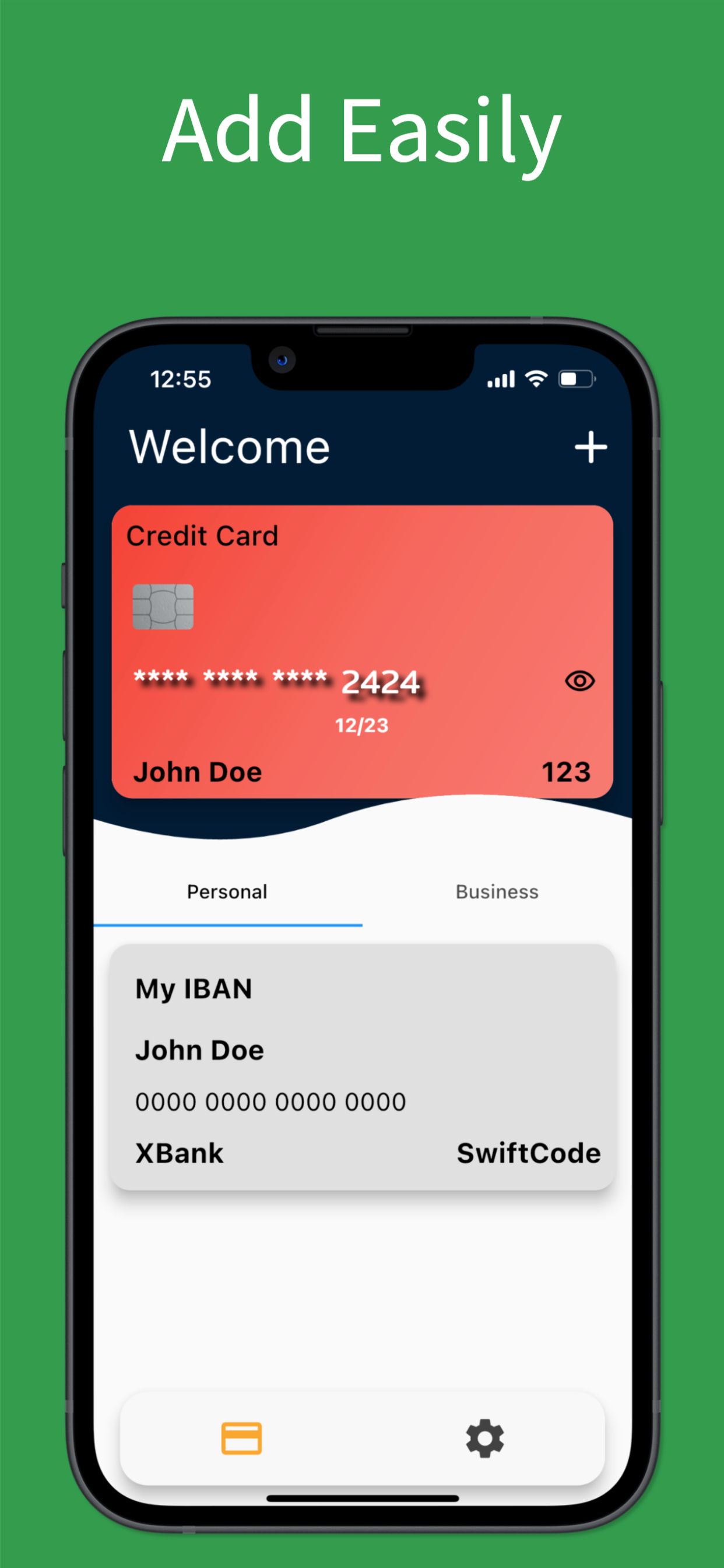Card IBAN Wallet