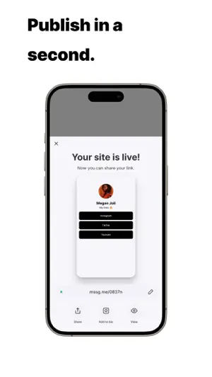 Link In Bio Websites - Mssg.me screenshot 4