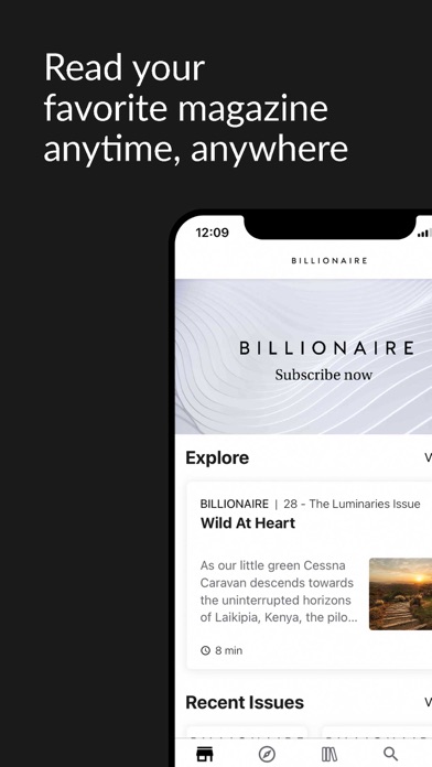 BILLIONAIRE Magazine Screenshot
