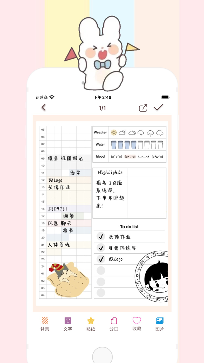 Diary Card - journal with lock