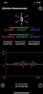 Vibration Measurement screenshot #2 for iPhone