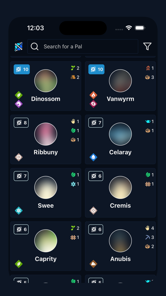 #1. PalSphere - Paldex and Info (iOS) By: Sueleyman Karaman