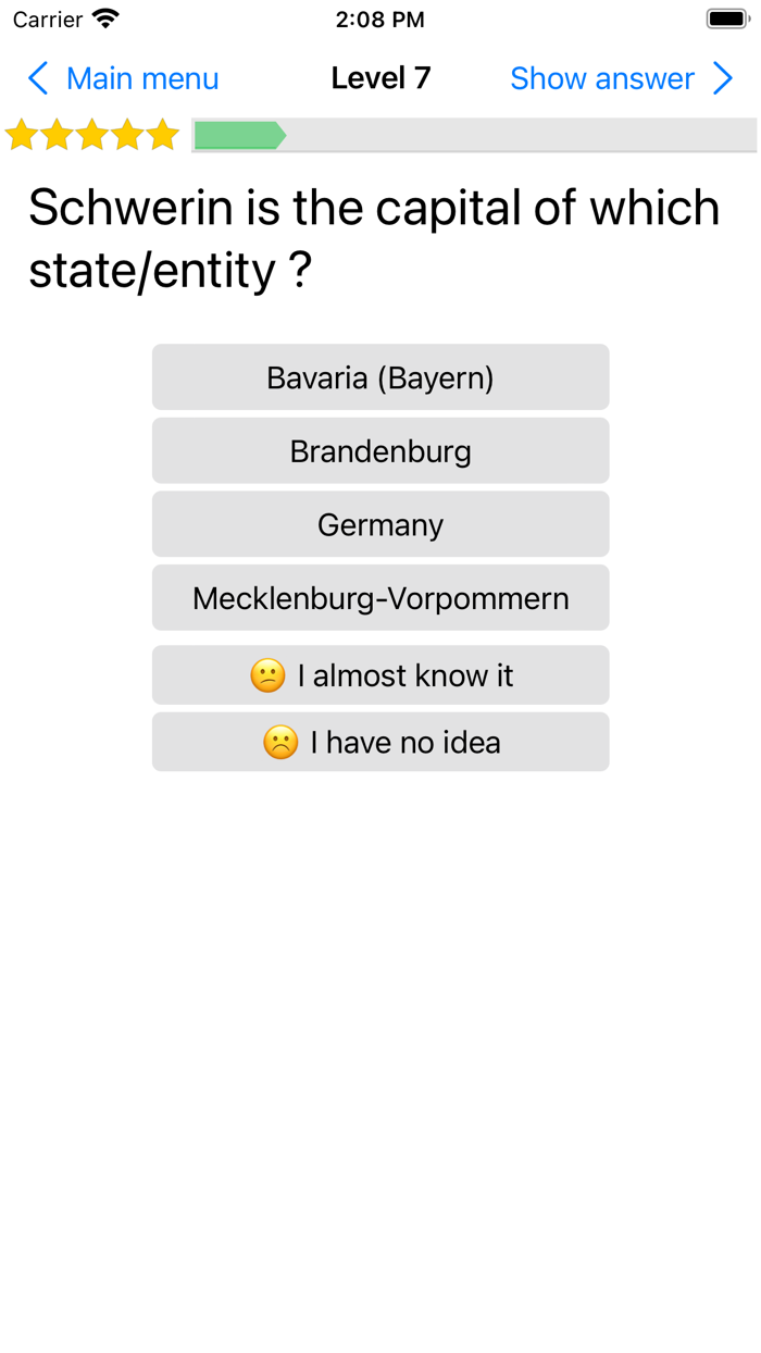 OneMileNorth Germany Quiz