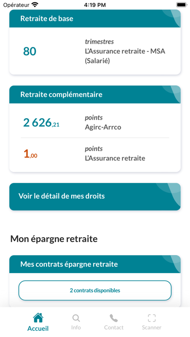 Mon compte retraite screenshot 3