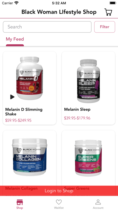 Black Woman LIfestyle Shop Screenshot