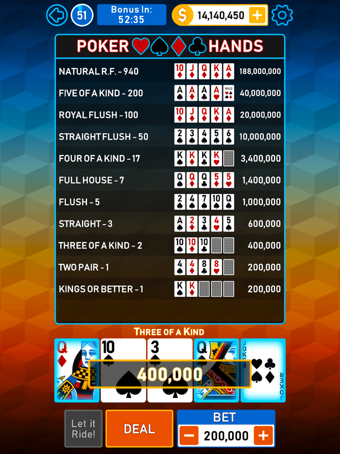 Video Poker Multi Bonus