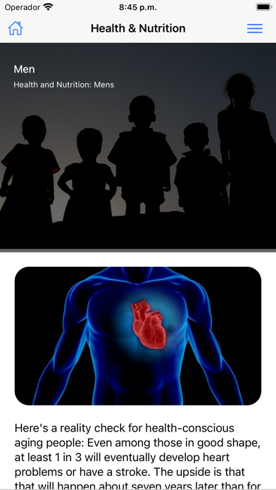 Health and Nutrition Screenshot
