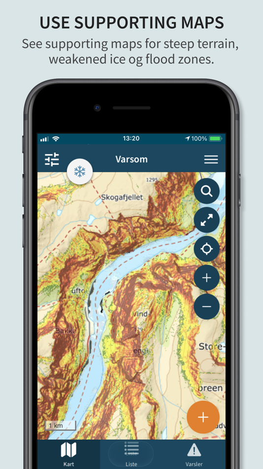 #4. Varsom (iOS) Podle: Norges Vassdrags- og Energidirektorat