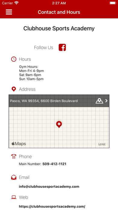 Clubhouse Sports Academy Screenshot