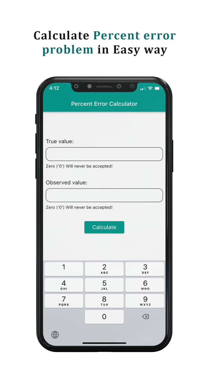 Percentage Error Calculator