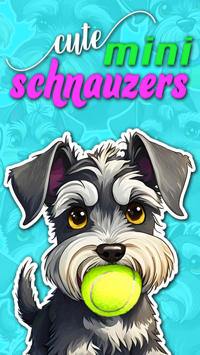 Cute Schnauzers Stickers Screenshot