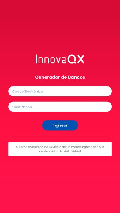InnovaQx Bancos Screenshot