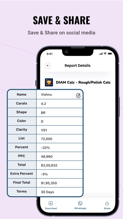 DIAM Calc - Rough/Polish Calc screenshot-4