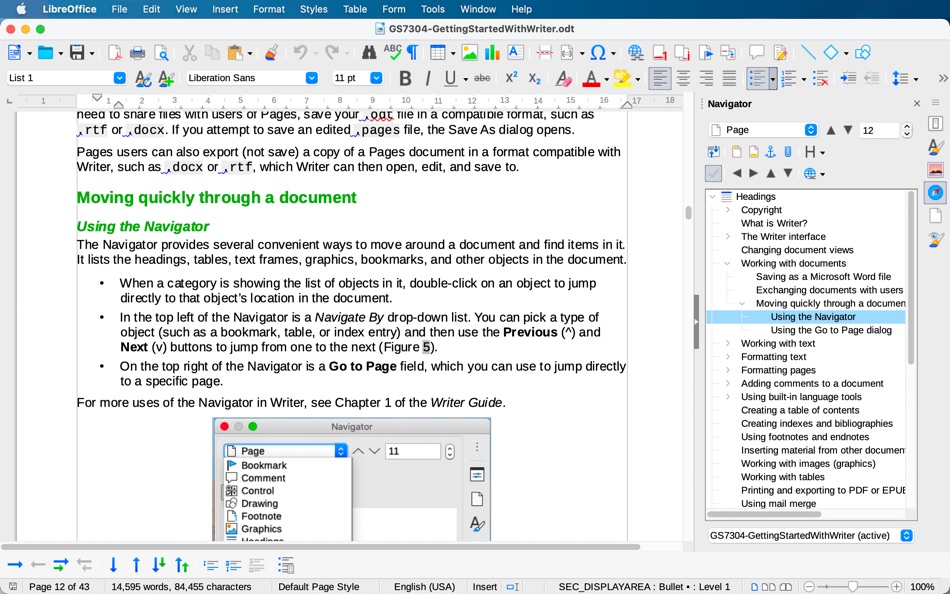 #1. LibreOffice (macOS) 由: The Document Foundation
