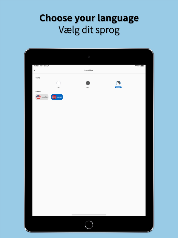 English to Danish App