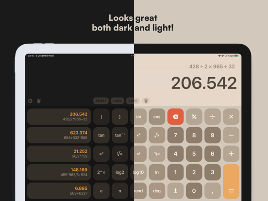 Calculator M+ iPad app afbeelding 5