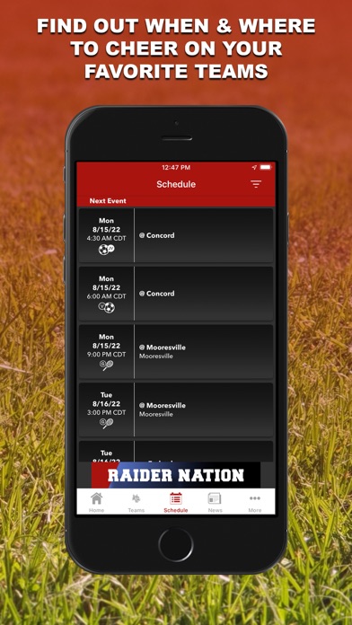 Raider Nation Athletics Screenshot
