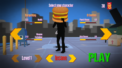 Stickman Street: Food Fighter Screenshot