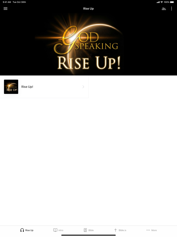 God Speaking Rise Up