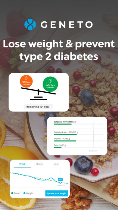 Screenshot #1 pour Geneto - Diabetes Prevention