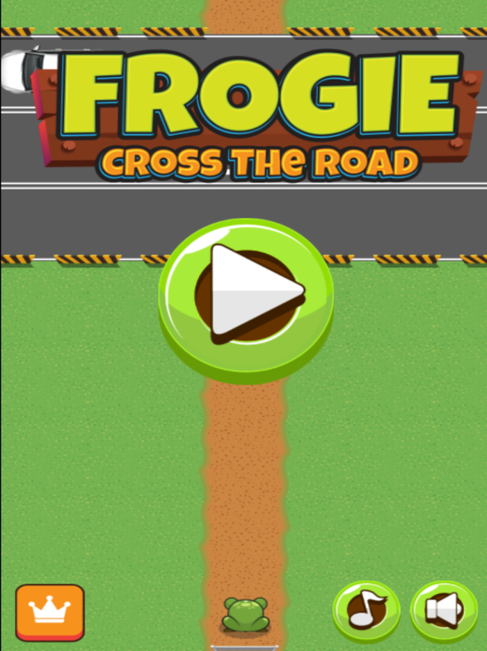 Froggy cross the road