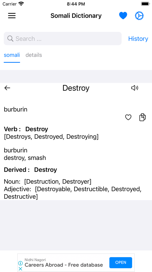 #5. Smart Somali Dictionary (iOS) Podle: Md Shihab Uddin