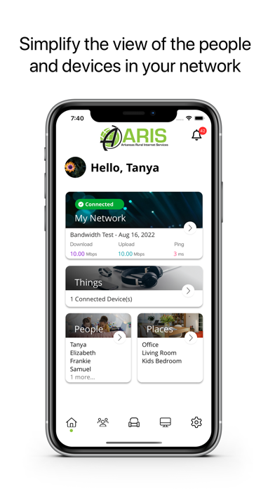 ARIS Home Screenshot